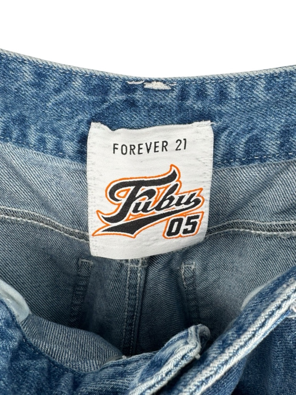 FUBU Forever 21 Cargo Multi Pocket Vintage Y2K Skater Oversized Jeans M - Picture 7 of 8